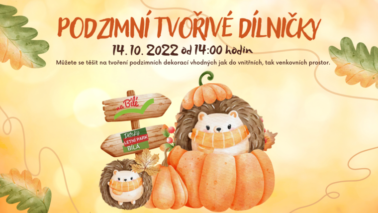 14. 10. 2023 PODZIMNÍ TVOŘIVÉ DÍLNIČKY